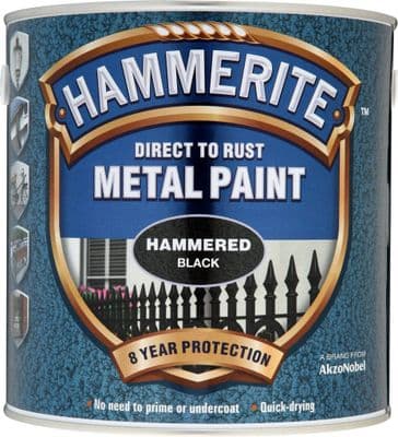 Hammerite Metal Paint Hammered 2.5L - Black