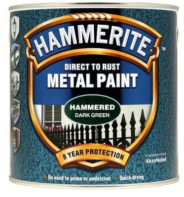 Hammerite Metal Paint Hammered 2.5L - Dark Green