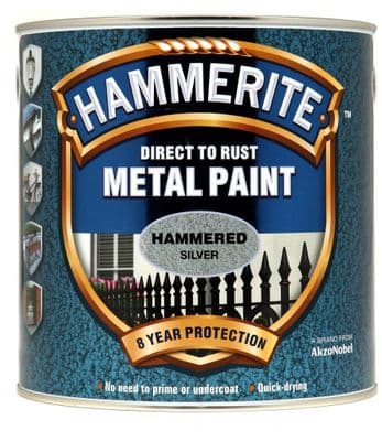 Hammerite Metal Paint Hammered 2.5L - Silver