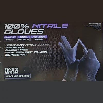 Heavy Duty 4.5g Nitrile Gloves (M) 100 Pack