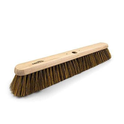 HILLBRUSH TRADE PLATFORM BROOM HEAD - 610 MM - RECYCLED PET BROWN - SOFT