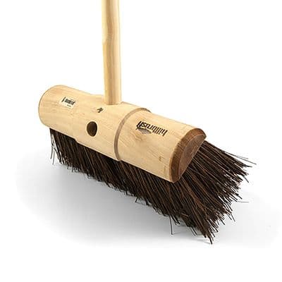 HILLBRUSH TRADE YARD BROOM WITH FITTED HANDLE