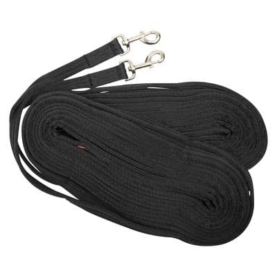 IMPERIAL RIDING LONG REINS/LINES BLACK