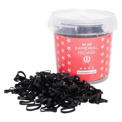 IMPERIAL RIDING PLAITING BANDS PROFI-BOX BLACK