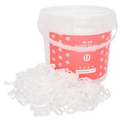 IMPERIAL RIDING PLAITING BANDS PROFI-BOX WHITE
