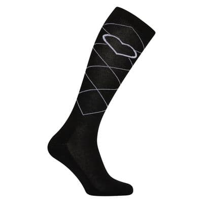 IMPERIAL RIDING SOCKS IRHIMPERIAL HEART BLACK