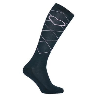IMPERIAL RIDING SOCKS IRHIMPERIAL HEART FOREST GREEN