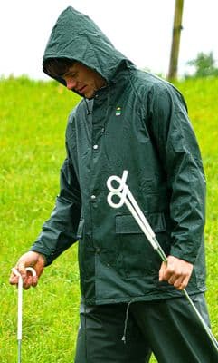 Jacket with hood - Medium - Green