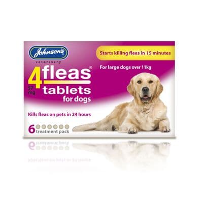 JOHNSON'S VETERINARY 4FLEAS TABLETS FOR DOGS