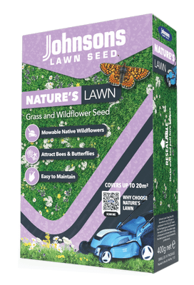 Johnsons Natures Lawn Grass & Wildflowers Seed - 400g