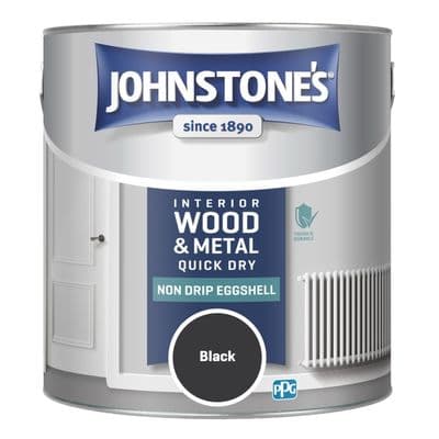 Johnstone's Non Drip Eggshell 2.5L - Black