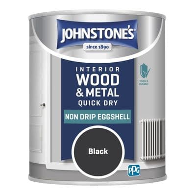 Johnstone's Non Drip Eggshell 750ml - Black