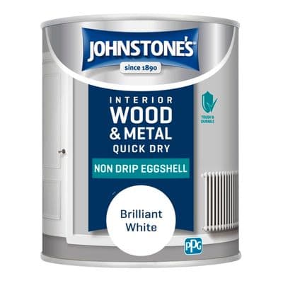 Johnstone's Non Drip Eggshell 750ml - Brilliant White