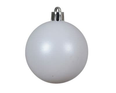 Kaemingk 6cm Baubles Tube 30 - Winter White