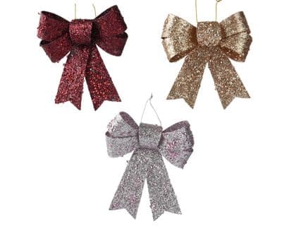 Kaemingk Bow Plastic Assorted Colours - 2.50cm