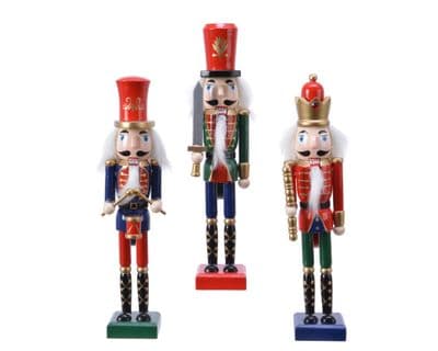 Kaemingk Fir-wood Nutcracker Assorted Multi - 25cm
