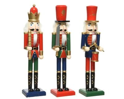 Kaemingk Fir-wood Nutcracker Assorted Multi - 38cm