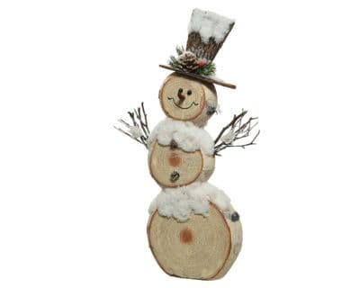 Kaemingk Foam Natural Snowman - 9x34x57cm
