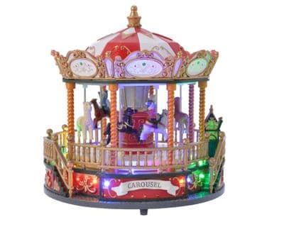Kaemingk LED Fairground Carousel - 23x23x23cm-12L