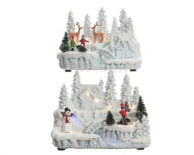 Kaemingk LED Fibre Optic Village - Assorted