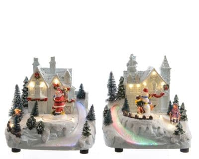 Kaemingk LED House With Fibre Optics Warm White