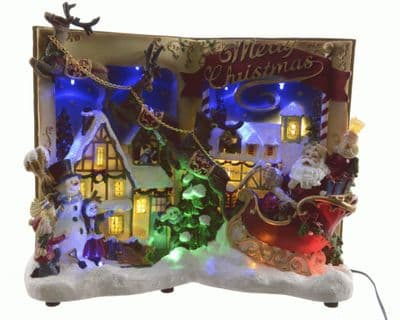 Kaemingk LED Open Book Scenery Multi