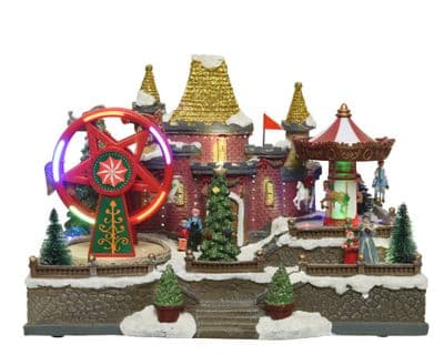 Kaemingk LED Revolving Fairground - 31 x 20 x 22cm. 14 LEDS
