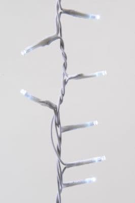 Kaemingk LED Twinkle Compact Lights - 1500 Bulb Cool White With White Cable