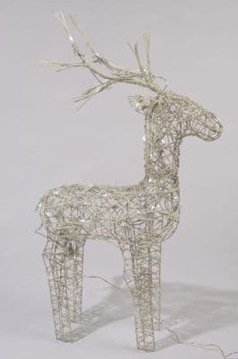 Kaemingk LED Wicker Deer Cool White - 83cm