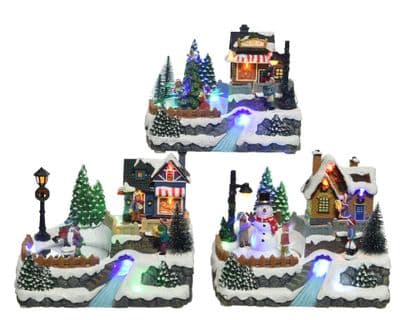 Kaemingk LED Winter Scenery - 15x21x16cm-10L