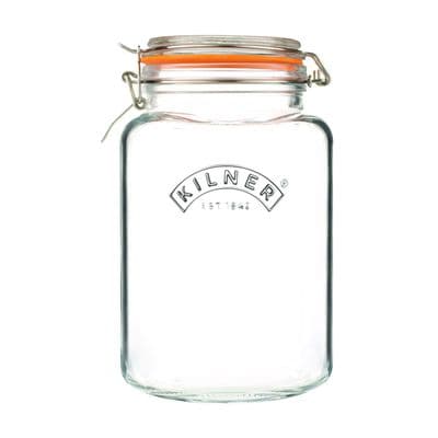 Kilner Clip Top Jar - Square - 3L