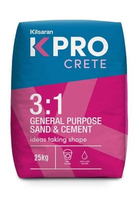 Kilsaran Kpro Crete 3:1 Sand & Cement Mix - 25kg
