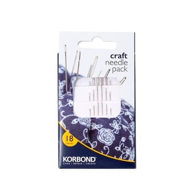Korbond Craft Needle Pack - 18 Piece