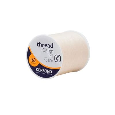 Korbond Cream Thread - 160m