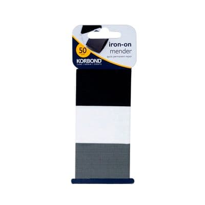 Korbond Iron On Mender 3.8cm x 50cm - 3 Pack