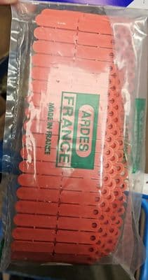 Lamb Eartag Blank - Red