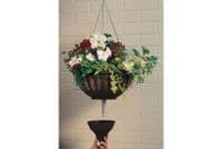 Large Aqua Lock Hanging Basket Black