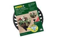 Large Aqua Lock Hanging Basket Black