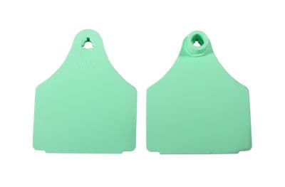 Large Blank Eartag Front - Green
