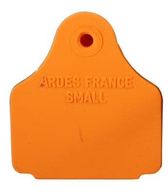 Large Blank Eartag Front - Orange