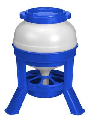 Large Feeder with Legs - 20lt - Blue/White