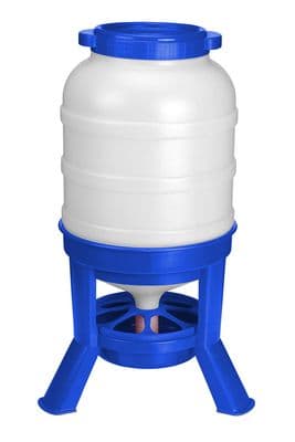 Large Feeder with Legs - 40lt - Blue/White