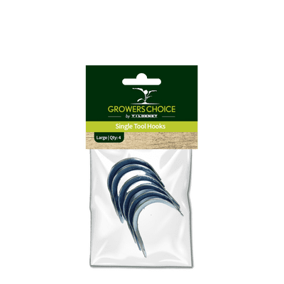 Large Single Tool Hook 25mm 4pk
