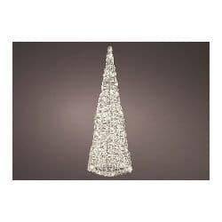 Lit Polyresin Snowman - 91cm Black & Clear