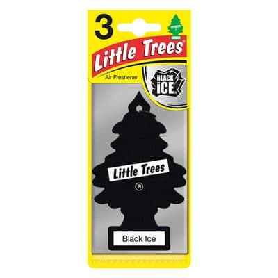 Little Trees Air Freshener Triple Pack - Black Ice