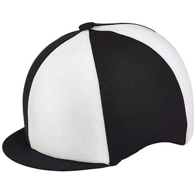 Lycra Hat Covers Quartered Black/White