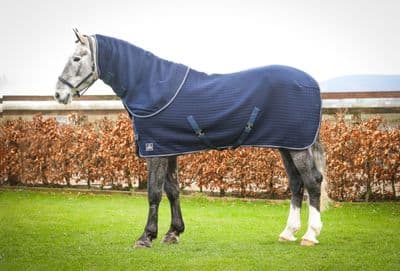 Mackey Aran  Thermo Rug - Navy - 6'0