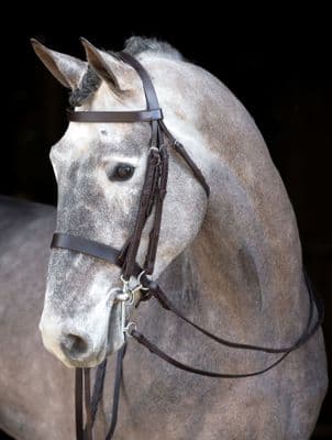 Mackey Classic Double Bridle Brown Pony