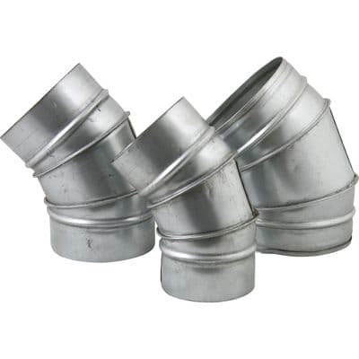 Metal 45 Degree Bend 150mm (6