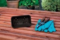 Mini Seed Tray Black With Holes